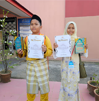 Muhammad Anas & Amna Safiyya — Tempat Ke-4 & Naib Johan Tilawah Al-Quran